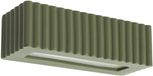 Sollux Lighting Lampe murale RIGATA avec abat-jour en céramique côtelée - Céramique vert olive - 34 x 12 x 10 cm - E27