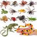 Jouets d'insectes - Figurines d'insectes réalistes - 14 pièces - Reptiles et animaux