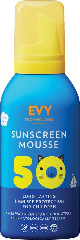 Evy technology EVY Zonnebrand Mousse Kids - SPF 50 150 ml