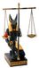 SUMMIT COLLECTION Zwarte en gouden Anubis Weegschalen van Justitie