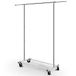 Simple Trending Kledingstang met wielen, verchroomd