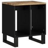 VidaXL Bijzettafel 40x31x46 cm massief mangohout en bewerkt hout