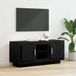 Maison Exclusive meuble TV, 102 x 35 x 45 cm, noir, aspect chêne, panneau de particules