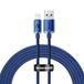 Baseus Crystal Shine Series USB-A - Lightning Data- en oplaadkabel, 2m, Blauw