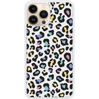 Apple iPhone 13 Leopard colore Verstevigd hoesje met sublimatie bedrukking