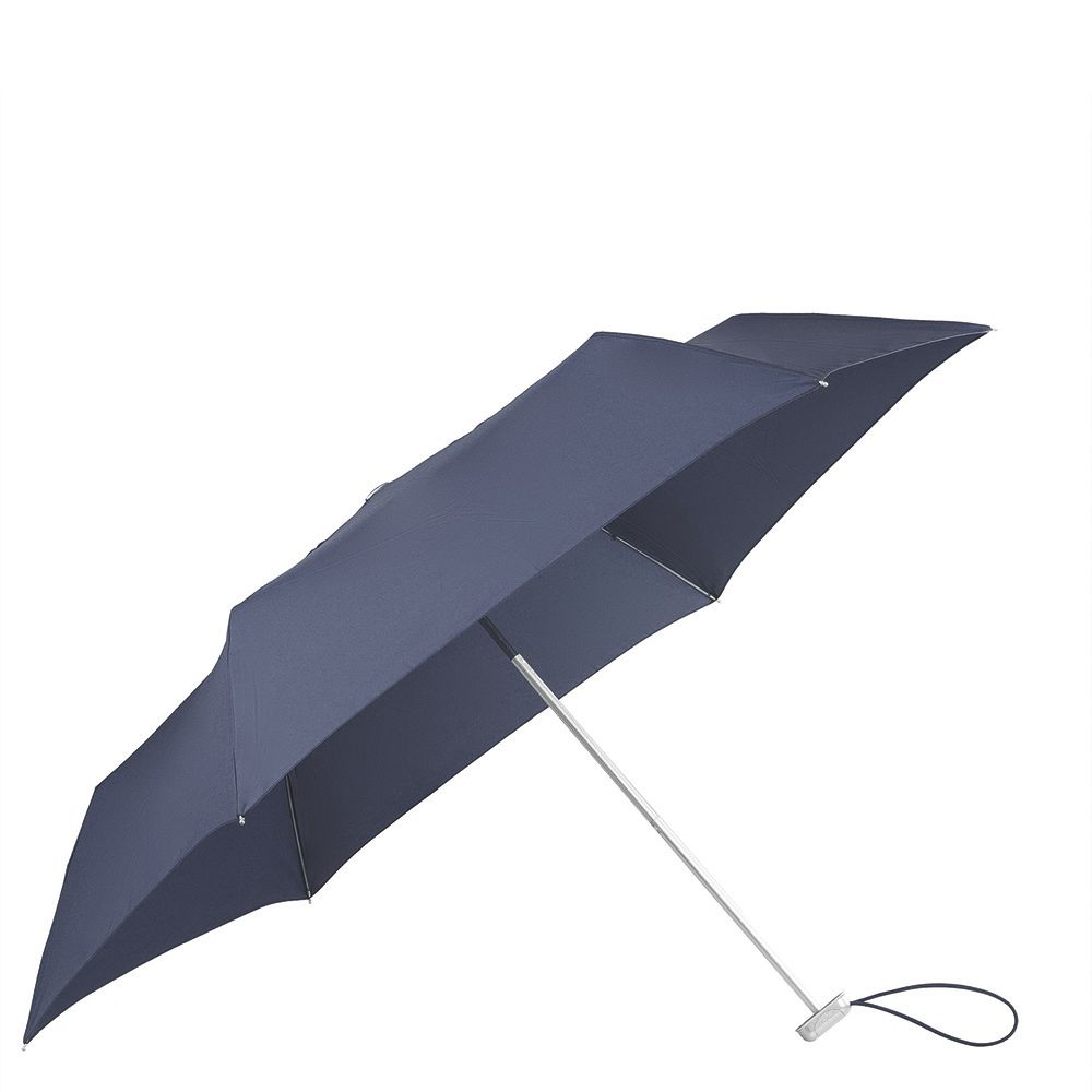 Samsonite Alu Drop 3 Sect. Manual Flat indigo blue (Storm) Paraplu Blauw