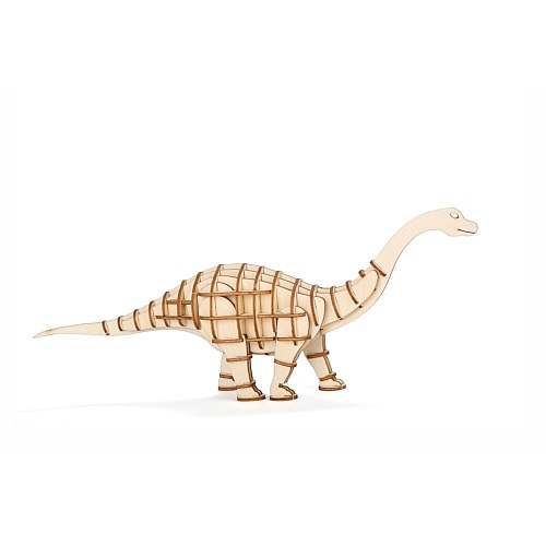 Kikkerland Apatosaurus 3D Houten Puzzel