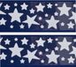 Merkloos / Sans marque 3x Vellen kerst raamversiering raamstickers witte sterren 12,5 x 58,5 cm