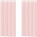 vidaXL Gordijnen voile met doorvoertules 2 st 140x245 cm lichtroze