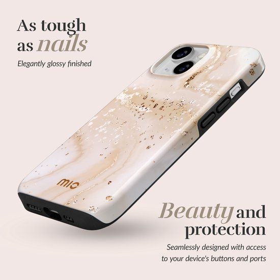 Mio by Mobilize - iPhone 16 Pro MagSafe Case - Gold Marble