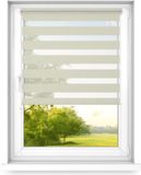 Fart Produkt time4blinds dag en nacht dubbel rolgordijn mini - raamrolgordijn dag en nacht - rolgordijn zonder boren - zonwering - rolgordijnen voor slaapkamers - 1200x1400mm – Crème – Linkszijdig