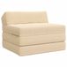 vidaXL Vouwbare Sofa Bed Crèmekleurig 200 x 70 x 10 cm Corduroy stof