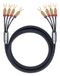 OEHLBACH Fusion Four.4 audio kabel 2 m 4 x kabelschoen Zwart