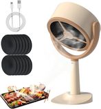OEM HORCONDORM S.R.L. Draagbare afzuigkap met 10 filters, 3000mAh batterij, 125° draaibaar, Type-C aansluiting, wasbaar, 2-traps afzuigkap voor op het bureau