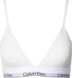 Calvin Klein dames Modern Cotton lightly lined triangle bra - triangel BH - wit