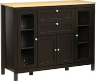 Homcom Dressoir MDF 120x40x90cm Zwart