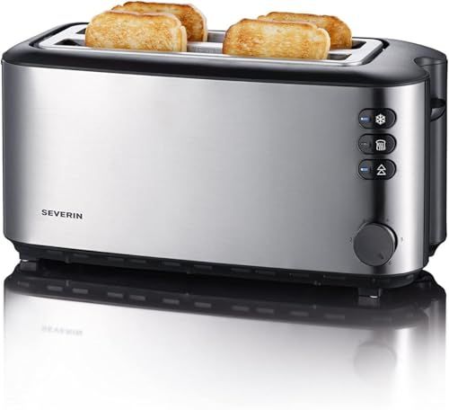Severin Automatische Broodrooster, 1.400 W, Roestvrij Staal-Zwart