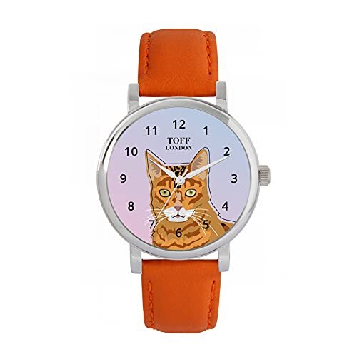 Toff London Ginger Bengal Head Cat Watch