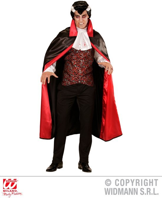 Generik Vampier kostuum met jabot voor heren Halloween - Verkleedkleding - Large