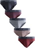 Next - Heren - Set van 5 katoenrijke slips - Rood