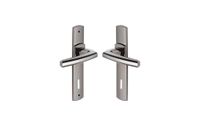 Vachette Deurklinkset op SCULT-plaat - versie sleutel L - afstand 165 mm - Zwarte diamant