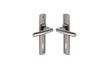 Vachette Deurklinkset op SCULT-plaat - versie sleutel L - afstand 165 mm - Zwarte diamant