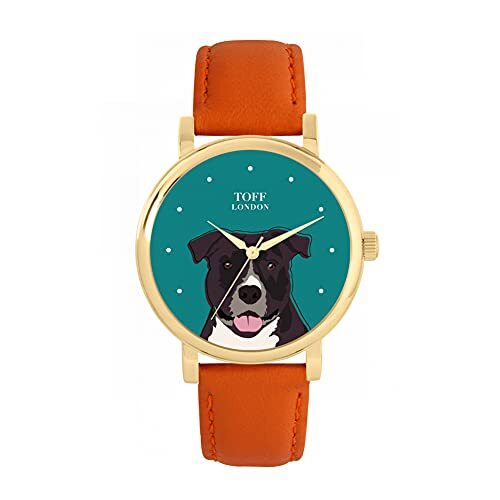 Toff London Staffordshire Terrier Hoofd Hondenhorloge