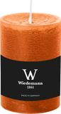 Wiedemann Bougie cylindrique/bougie pilier - bougie rustique - cognac brun - 7 x 10 cm - 43 heures de combustion