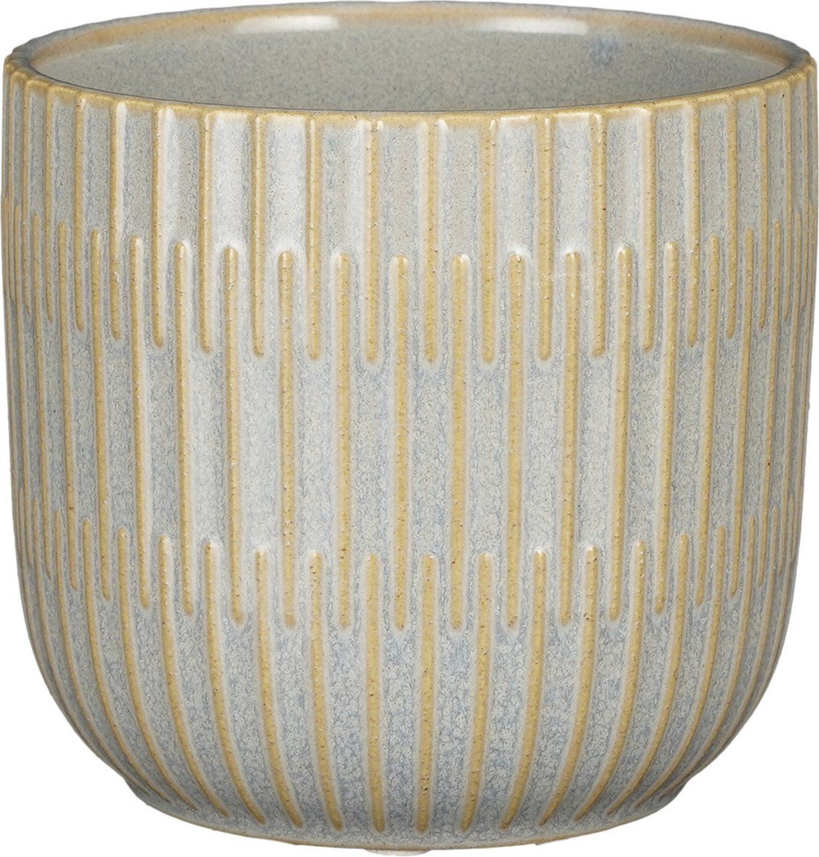 Mica Decorations - Plantenpot - D12.5/H11 cm - Lichtgrijs - Keramiek