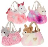 GIPSY TOYS Girly Bag Unicorn pluche tas – 18 cm – Roze/Wit