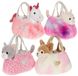 GIPSY TOYS Girly Bag Unicorn pluche tas – 18 cm – Roze/Wit