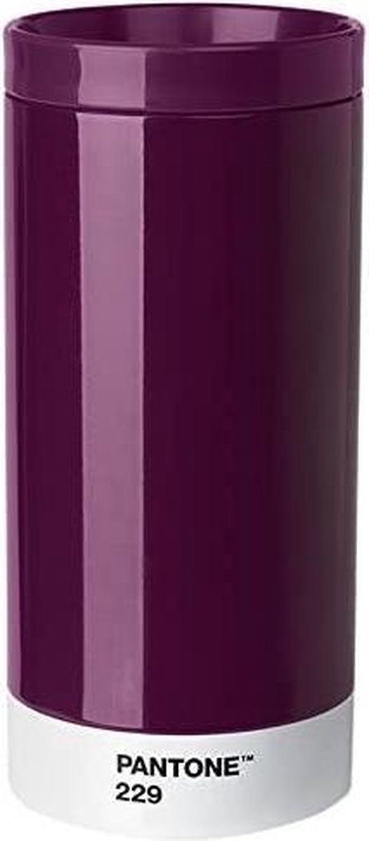 Copenhagen Design Pantone Drinkbeker - To Go - RVS - 430 ml - Aubergine 229 C