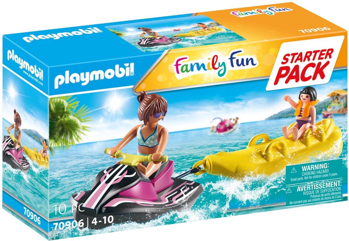 Playmobil Family Fun Starterpack waterscooter met bananenboot - 70906