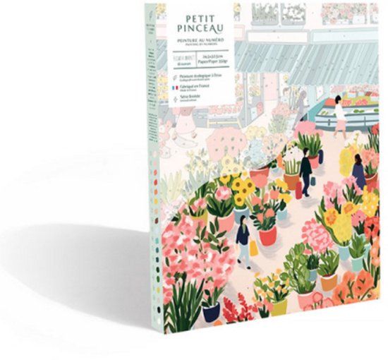 LA PETITE épicerie La Petite Epicerie Painting by Number Kit "FLOWER MARKET"