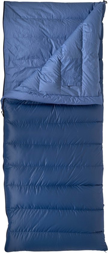 Lowland Outdoor Companion NC Slaapzak - 220x100 cm - Blauw - Dons - Nylon / Katoen