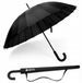 Aba Grupa Elegante paraplu homme femme, pliable avec housse, Noir