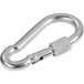 TOOLCRAFT 486747 Mousqueton avec fermeture à vis (L x l) 80 mm x 8 mm