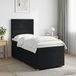vidaXL Boxspringbed met matras met hoofdeinde Zwart 90 x 200 cm Stof