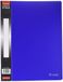 DOHE 91404 - Blue Binder with 30 Sleeves, Customizable Spine Width