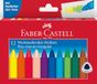 FABER-CASTELL Driehoekige waskrijtstiften, 12 kleuren