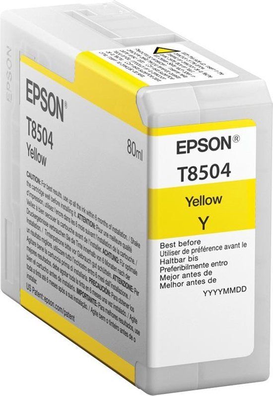 Epson T8504 Yellow Ink Cartridge - 80ml - C13T850400