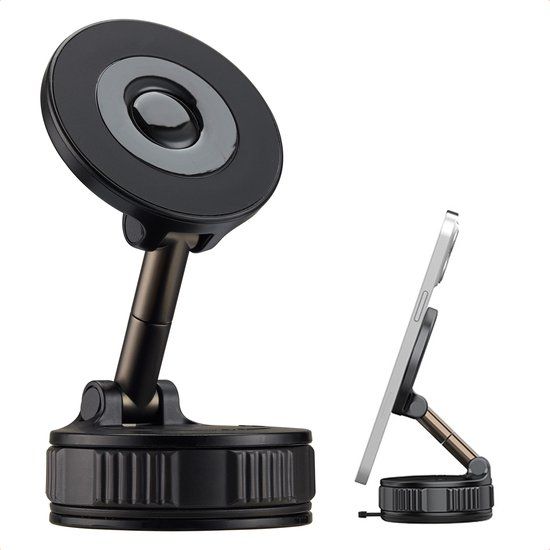 imoshion Telefoonhouder Auto Magnetisch - Geschikt voor MagSafe - Krachtige Zuignap voor Dashboard / Raam - 360° draaibaar - GSM houder