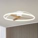 Mantra Iluminación Nepal Smart LED Ceiling Fan, White/Beech, DC