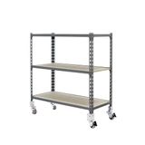 Simon Rack Metalen stelling met wielen 975x800x400 mm - Maderclick