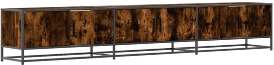 vidaXL Tv-meubel 240x35x41 cm bewerkt hout gerookt eikenkleurig