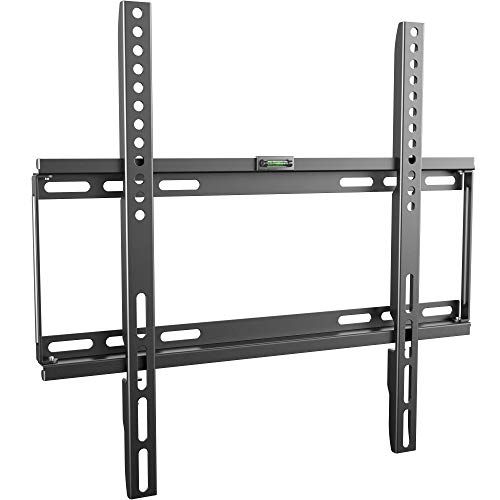 RICOO TV muurbeugel flat-fix rigide (F0144) Universele tv-beugel voor 26-55 inch (tot 70 kg, Max-VESA 400x400) ultraslank gebogen OLED-scherm