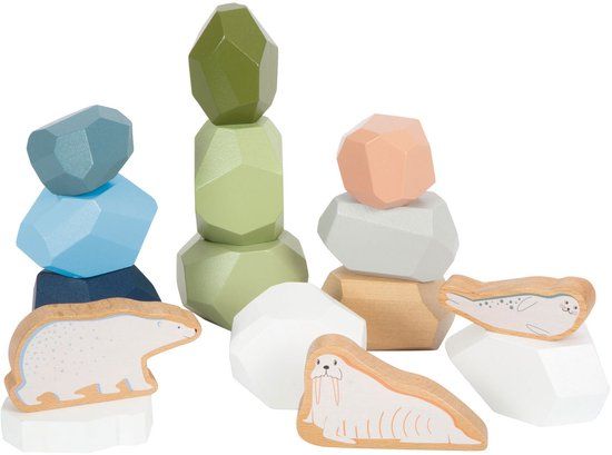 Small Foot Houten Balansstenen Arctic, 11dlg.
