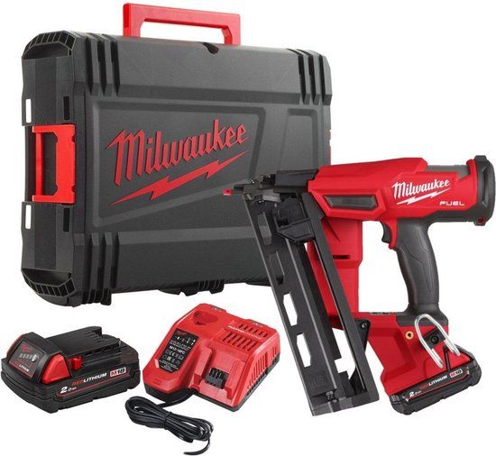 Milwaukee M18 FUEL FN16GA-202X 18V Accu Afwerktacker Set (2x2.0Ah) in HD Box - 4933478092
