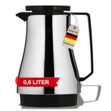 Helios Champion thermoskan, verchroomd staal, donkerbruin, 13 cm