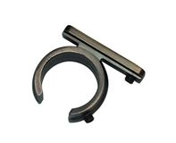 GARDINIA Ringadapter voor universele beugel voor gordijnroedes Ø 20 mm, 2 stuks, Serie Chicago, metaal, brons